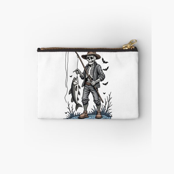 Item preview, Skeleton Fisherman Funny Spooky Fishing Halloween  designed and sold by ArtDesignTp.