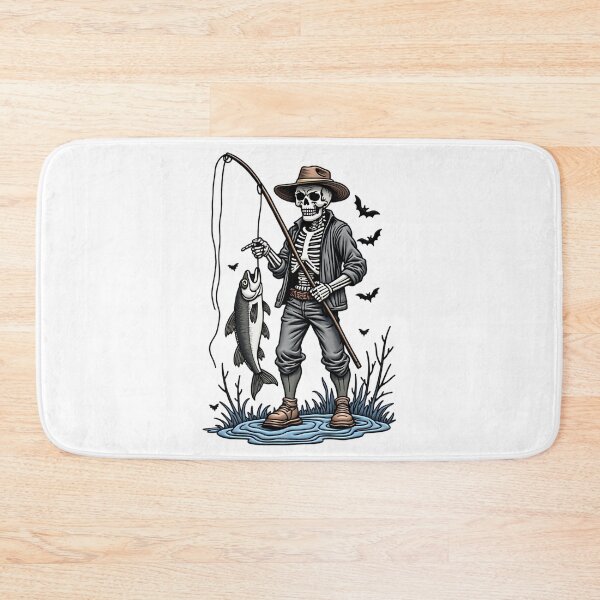 Item preview, Skeleton Fisherman Funny Spooky Fishing Halloween  designed and sold by ArtDesignTp.