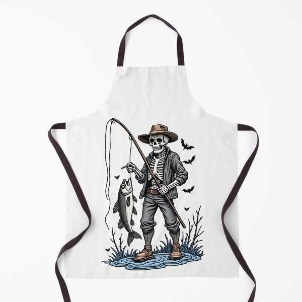 Item preview, Skeleton Fisherman Funny Spooky Fishing Halloween designed and sold by ArtDesignTp.