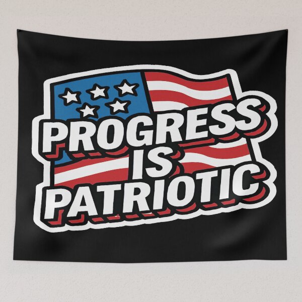 Item preview, Progress Is Patriotic Forward Thinking America designed and sold by Owcomm.