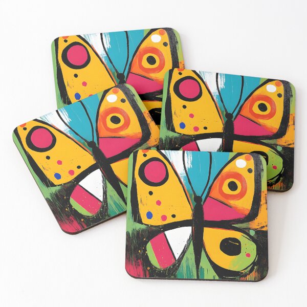 Item preview, Wings of Freedom - Bold Butterfly Against Vivid Bands of Color and Abstract Energy designed and sold by OlfactoART Studio.