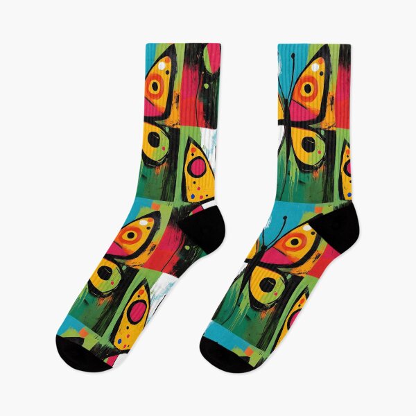 Item preview, Wings of Freedom - Bold Butterfly Against Vivid Bands of Color and Abstract Energy designed and sold by OlfactoART Studio.