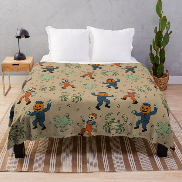 Item preview, Maritime Monster Mash – Dancing Halloween Seamless Pattern designed and sold by AtelierBrumeArt.