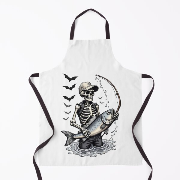 Item preview, Skeleton Fisherman Spooky Fishing Halloween Catch Design designed and sold by ArtDesignTp.