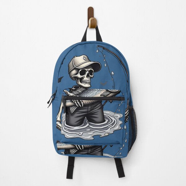 Item preview, Skeleton Fisherman Spooky Fishing Halloween Catch Design designed and sold by ArtDesignTp.