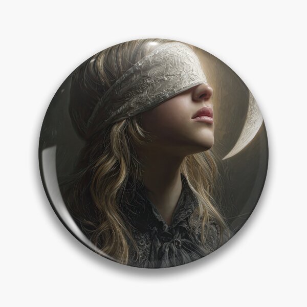 Item preview, Blindfolded Woman with Crescent Moon Portrait designed and sold by Shannon Hilson.