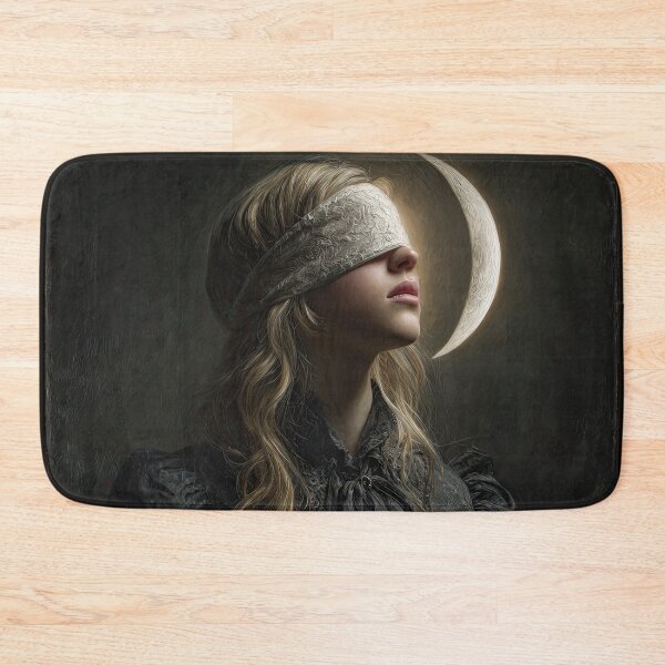 Item preview, Blindfolded Woman with Crescent Moon Portrait designed and sold by Shannon Hilson.