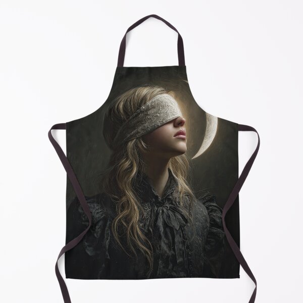 Item preview, Blindfolded Woman with Crescent Moon Portrait designed and sold by Shannon Hilson.