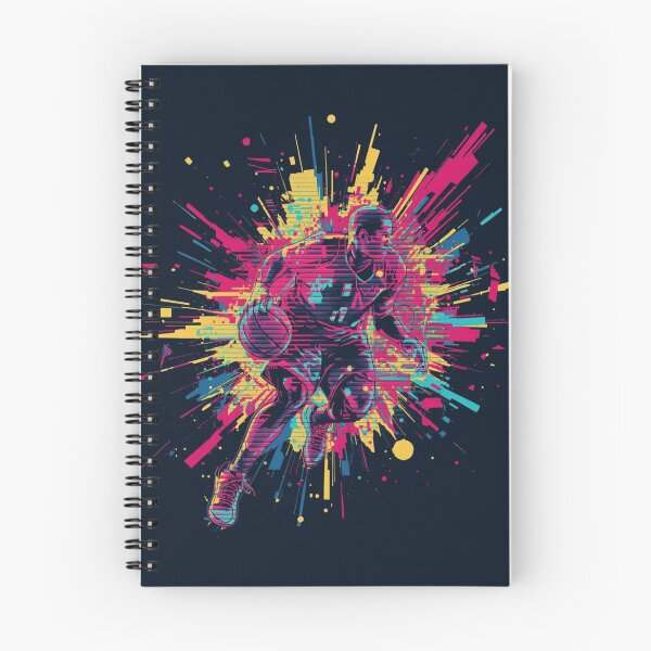 Item preview, Neon Pixel Basketball – Futuristic Cyberpunk T-Shirt designed and sold by karimahmed84.