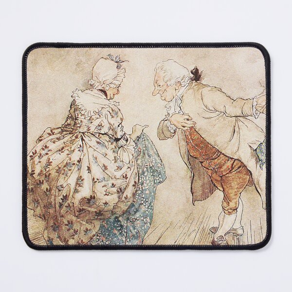 Item preview, Elderly Couple Dancing - A Christmas Carol - Arthur Rackham designed and sold by forgottenbeauty.