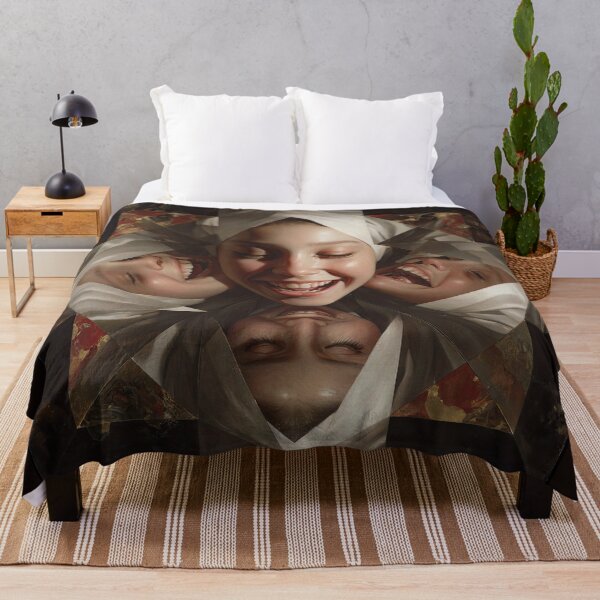 Item preview, Kaleidoscope of Laughing Faces Surreal Portrait designed and sold by Shannon Hilson.