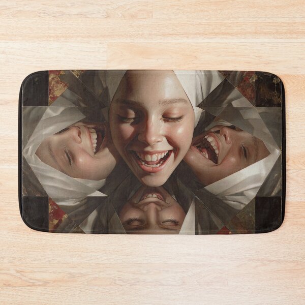 Item preview, Kaleidoscope of Laughing Faces Surreal Portrait designed and sold by Shannon Hilson.