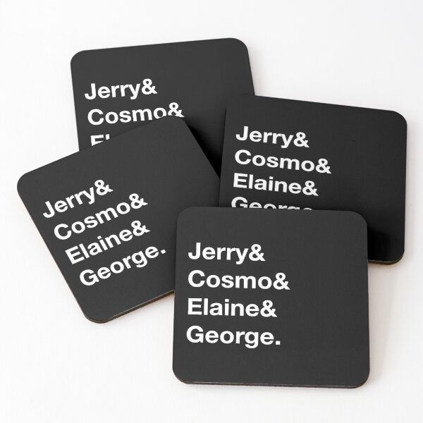 Item preview, Jerry&Cosmo&Elaine&George. | Cast of Seinfeld | Ampersand T-shirt design designed and sold by Oqueartecura.