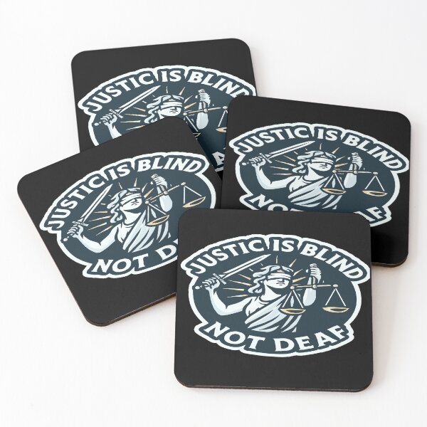Item preview, Justice Is Blind Not Deaf Lady Justice Advocacy designed and sold by Owcomm.