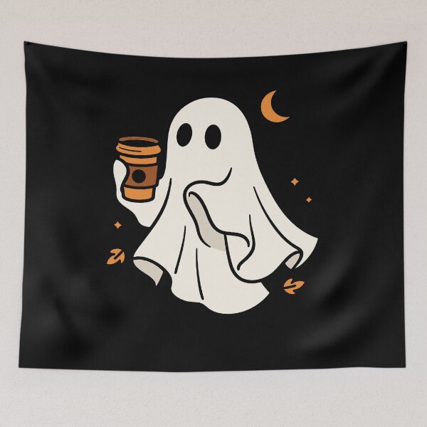 Item preview, Cute Coffee Ghost Halloween  designed and sold by Fadawich.