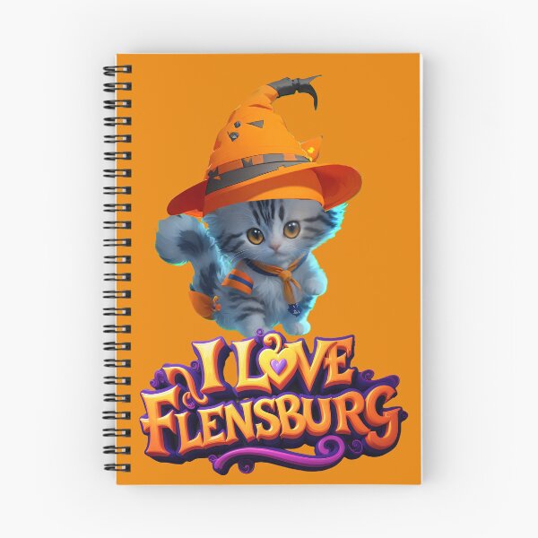 Item preview, I love Flensburg Halloween kitty  designed and sold by Khala.