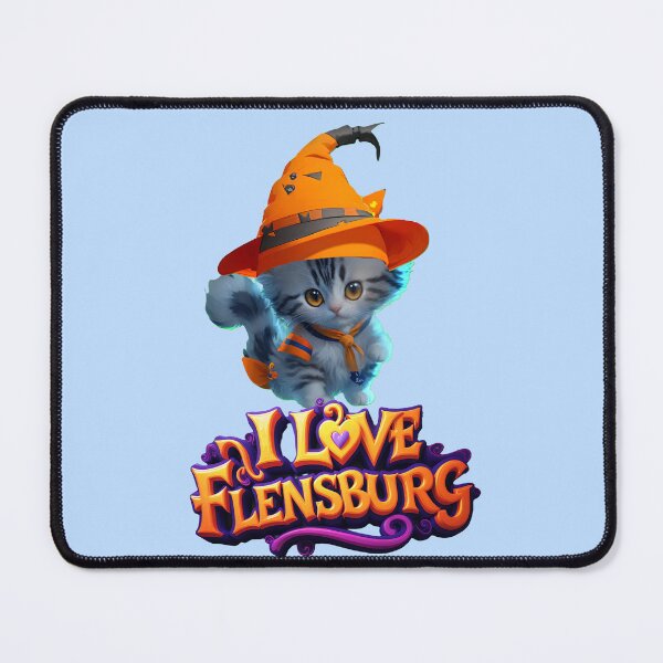 Item preview, I love Flensburg Halloween kitty  designed and sold by Khala.