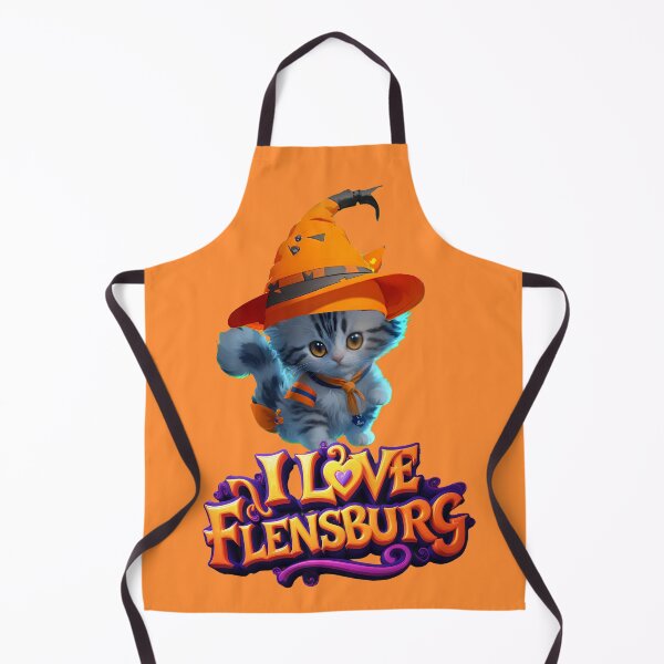Item preview, I love Flensburg Halloween kitty designed and sold by Khala.