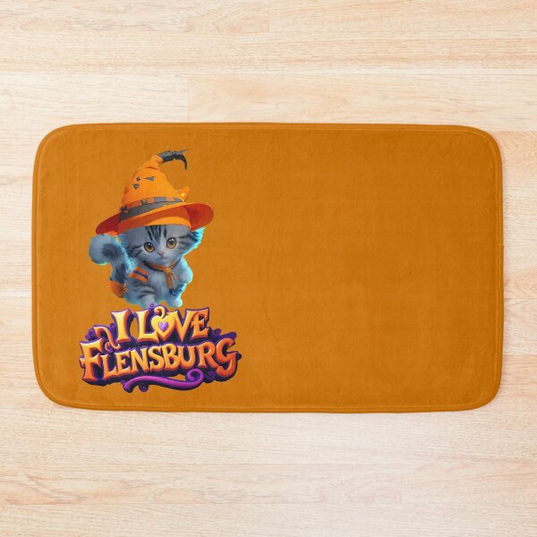 Item preview, I love Flensburg Halloween kitty  designed and sold by Khala.