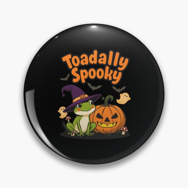 Item preview, Toadally Spooky Funny Frog Halloween Pun Design designed and sold by ArtDesignTp.