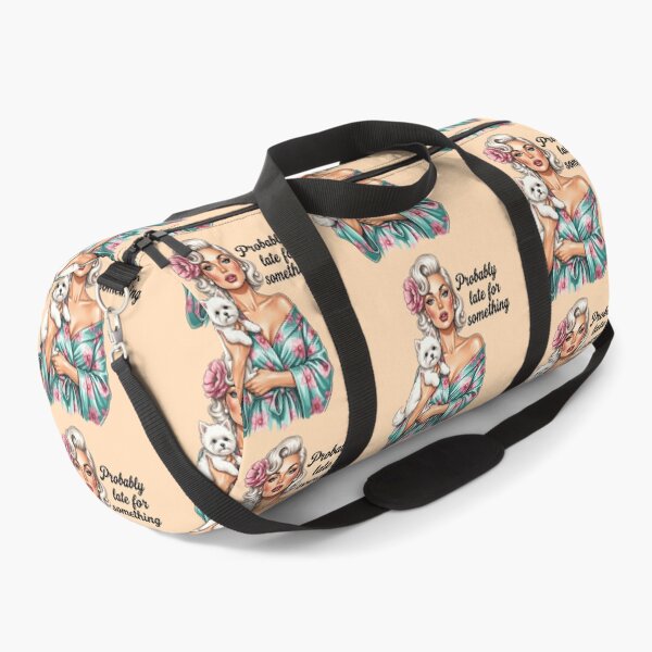 Item preview, Retro Glam Diva with Cute Dog designed and sold by saranahi.