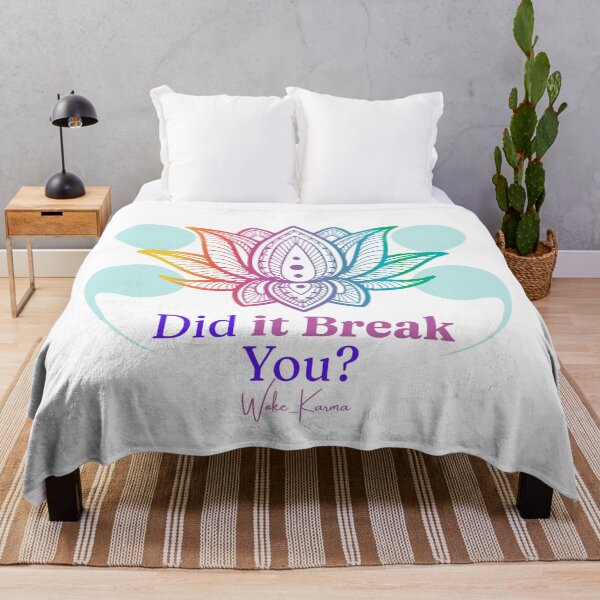 Item preview, Did it Break You? – Lotus Semicolon Survivor Design designed and sold by Woke-Karma.