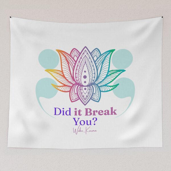 Item preview, Did it Break You? – Lotus Semicolon Survivor Design designed and sold by Woke-Karma.