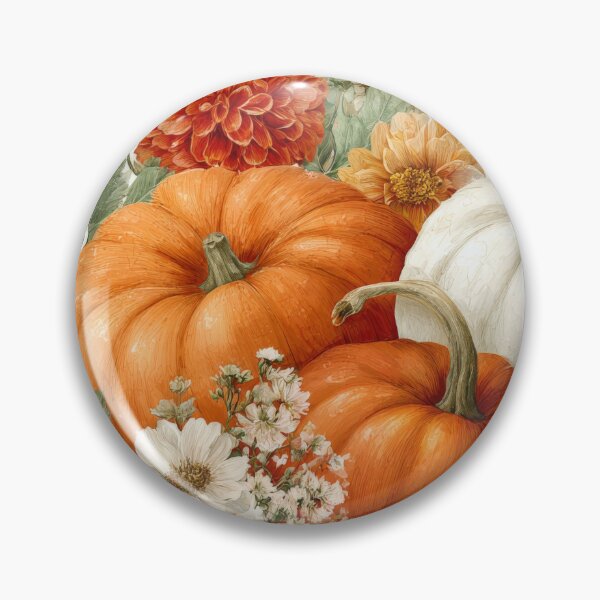 Item preview, Floral Pumpkin Slowdown Autumnal Pattern designed and sold by scicilysimonee.