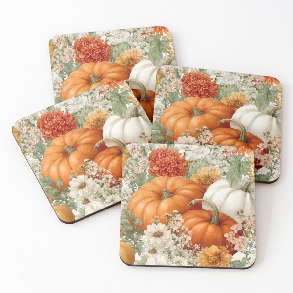 Item preview, Floral Pumpkin Slowdown Autumnal Pattern designed and sold by scicilysimonee.