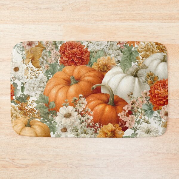 Item preview, Floral Pumpkin Slowdown Autumnal Pattern designed and sold by scicilysimonee.