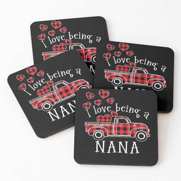 Item preview, I love being a NaNa Red Truck with heart valentine's day designed and sold by hatwarhamteri.