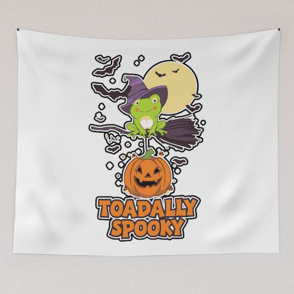 Item preview, Toadally Spooky Funny Frog Witch Halloween Pumpkin Design designed and sold by ArtDesignTp.