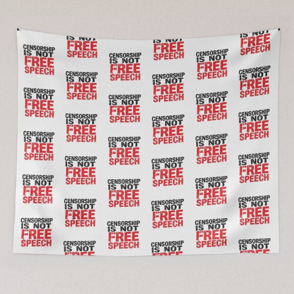 Item preview, Censorship is NOT Free Speech designed and sold by LewpyG.