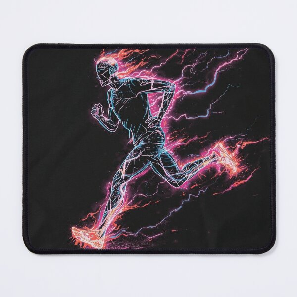 Item preview, Lightning Legs – Neon Storm Runner T-Shirt designed and sold by karimahmed84.