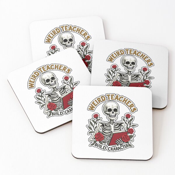Item preview, Weird Teachers Build Character Funny Skeleton Teacher Design designed and sold by ArtDesignTp.
