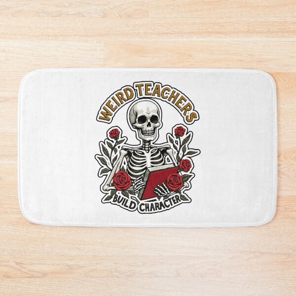 Item preview, Weird Teachers Build Character Funny Skeleton Teacher Design designed and sold by ArtDesignTp.