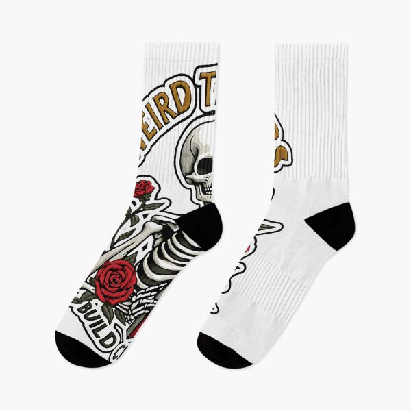 Item preview, Weird Teachers Build Character Funny Skeleton Teacher Design designed and sold by ArtDesignTp.