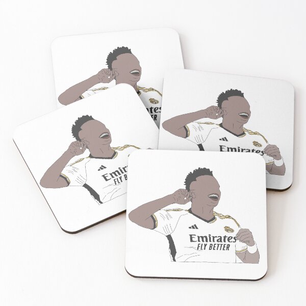 Item preview, Real Madrid's star player Vinicius Junior celebrates a goal designed and sold by historic-photos.