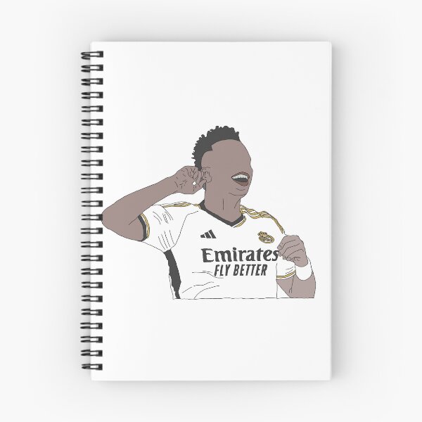 Item preview, Real Madrid's star player Vinicius Junior celebrates a goal designed and sold by historic-photos.