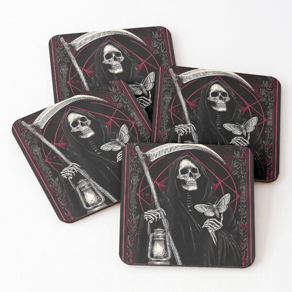 Item preview, Blackcraft Vintage Death The Grim Reaper Moth Tarot Card designed and sold by NicholeStuchl.