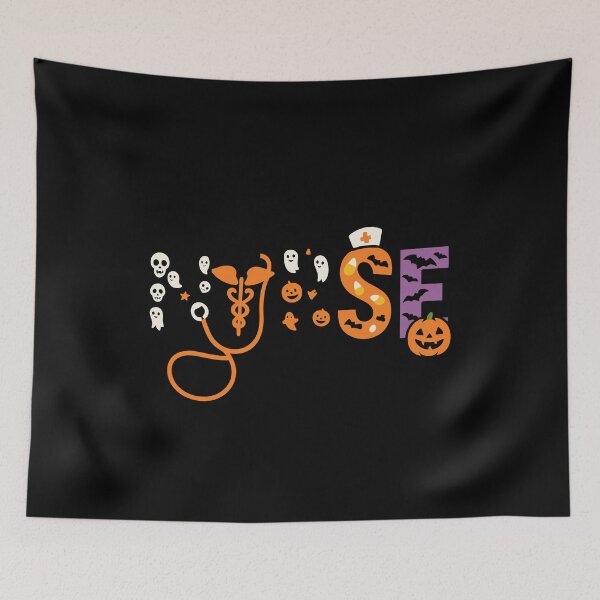 Item preview, Halloween Nurse  Design with Pumpkins and Ghosts designed and sold by Fadawich.