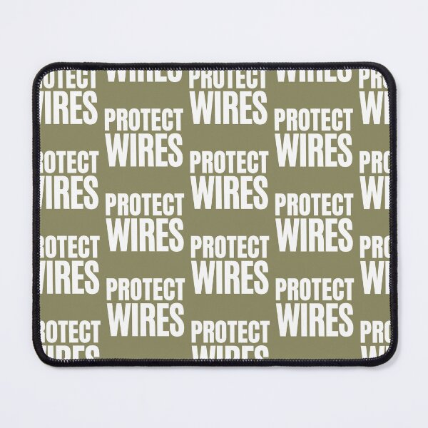 Item preview, Protect WIRES White on Colour version designed and sold by ProtectWIRES.