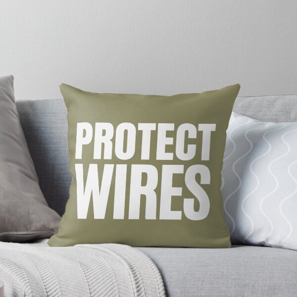 Item preview, Protect WIRES White on Colour version designed and sold by ProtectWIRES.