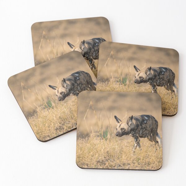 Item preview, Silent Hunter – African Wild Dog in the Golden Grass designed and sold by DavideAntoniani.