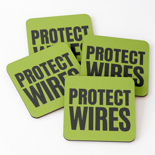 Item preview, Protect WIRES Black designed and sold by ProtectWIRES.