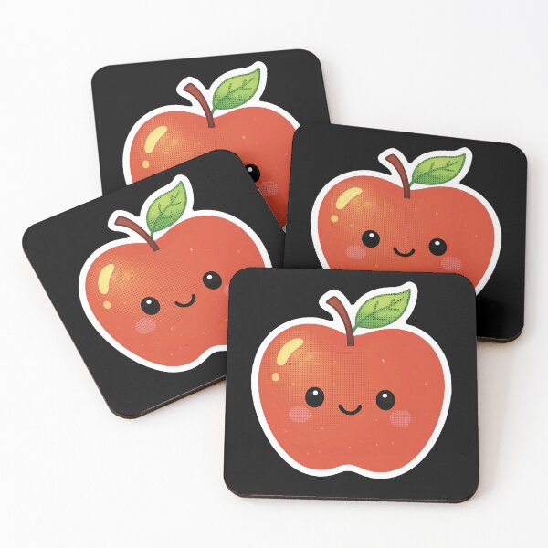 Item preview, Red apple in retro-style watercolor designed and sold by Origen88.