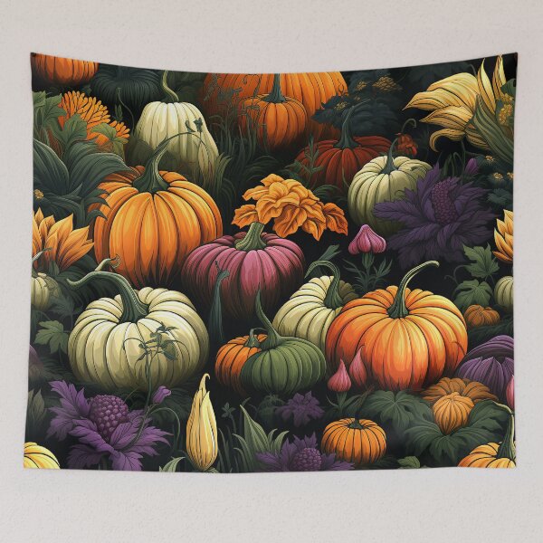 Item preview, Halloween Pumpkin Field Elegant Sophisticated Colorful Designs Pattern designed and sold by DEC02.
