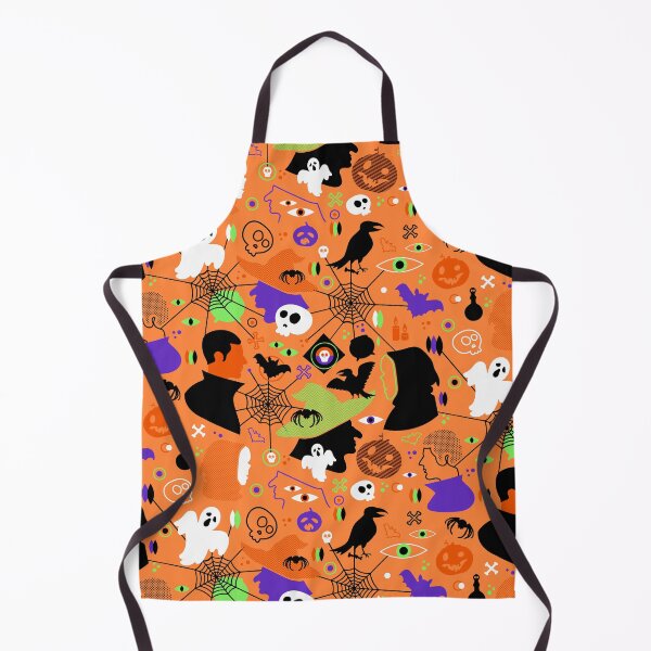 Item preview, Halloween Ghosts, Cobwebs, Bats, And Skulls Colorful Pattern designed and sold by DEC02.