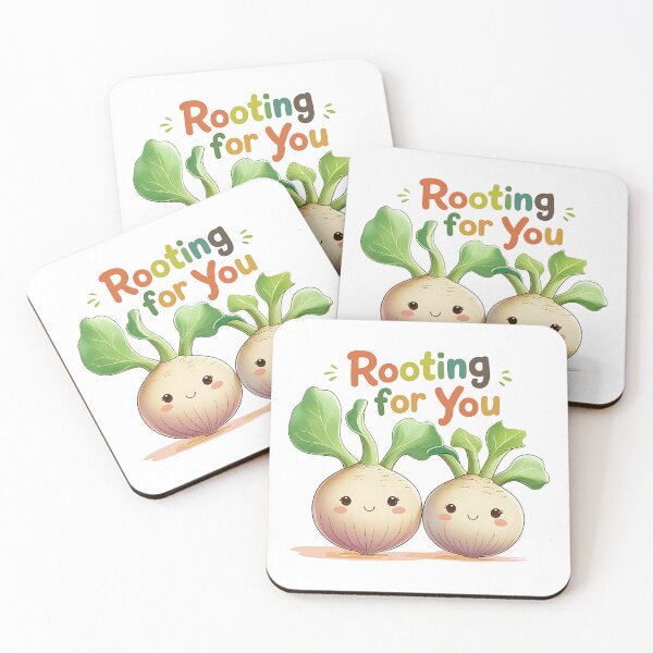 Item preview, Rooting for You, Foodie Veggie Pun Kawaii designed and sold by Bliss Find And Design.