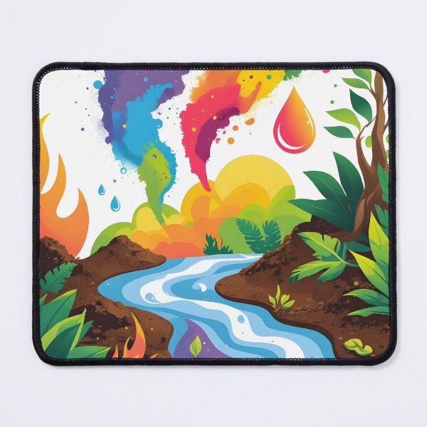 Item preview, Elemental Fusion: A Vibrant Ecosystem designed and sold by UrvashiStudio.